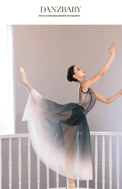Ropa de Danza Ballet con Estampado Floral - Examen de Gimnasia y Arte - Image 10