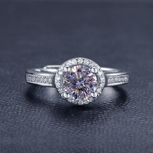 Anillo de Plata 925 con Diamante D 1 Quilate - Diseño Solitario Clásico - Image 9