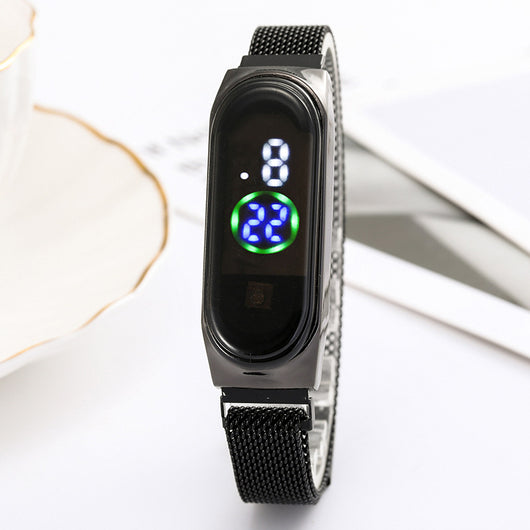 Reloj Inteligente LED con Pantalla Táctil y Malla Metálica - Image 6