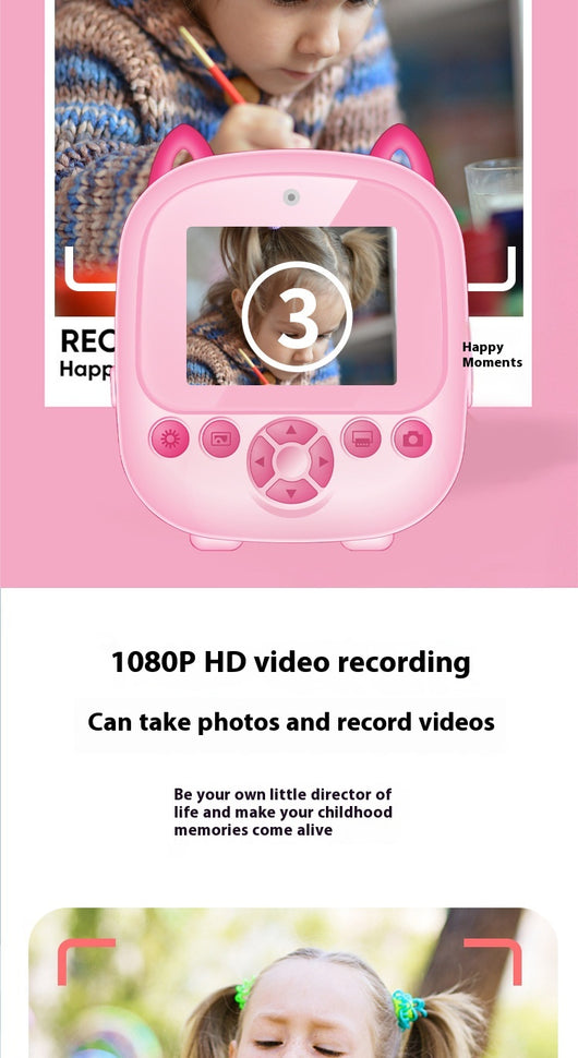 Cámara Digital Instantánea para Niños con Impresión de Fotos HD - Image 16