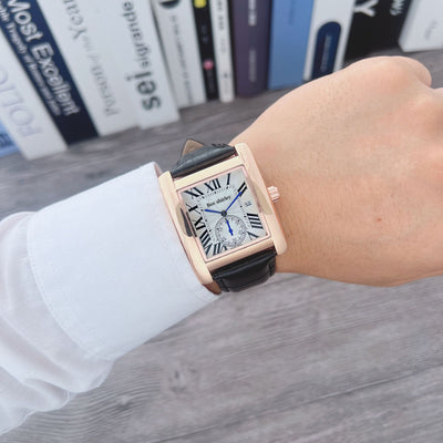 Reloj de Cuarzo Tanque Cuadrado para Hombre - Image 8