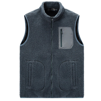Chaleco de Terciopelo Teddy Liso para Hombre - Image 8