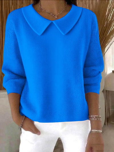 Polo Mujer Cuello V Manga Larga Color Sólido - Image 14