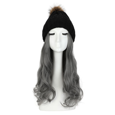 Gorro de Lana con Peluca Desmontable para Mujer - Image 7