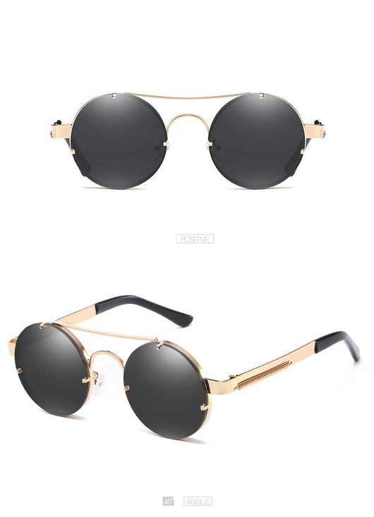 Gafas de Sol Retro Punk con Lentes de Película Color - Image 7