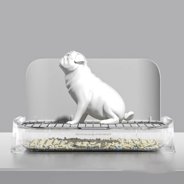 Orinal de Acero Inoxidable para Perros Pequeños