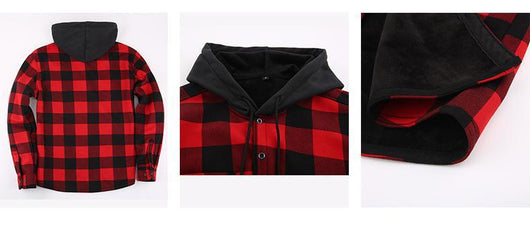 Sudadera Térmica con Capucha y Forro Polar Grueso para Hombre - Image 20