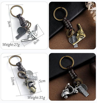 Llavero Minimalista de Avión y Motocicleta - Image 16