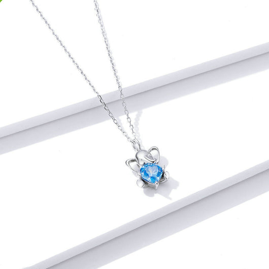 Collar Oso Azul en Plata 925 - Diseño Tierno y Adorable - Image 9