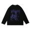 Suéter Holgado de Algodón Estampado Dark Funeral para Hombre