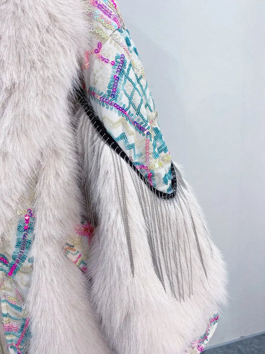 Abrigo Largo de Lana de Cordero para Mujer - Diseño Elegante y Cálido - Image 21