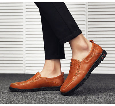 Zapatos de Cuero Casual Estilo Coreano para Hombre - Image 11