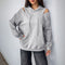 Sudadera Hoodie Gris Claro con Cordón Ajustable - Diseño Premium Europeo y Americano