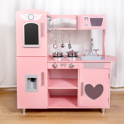 Cocina de Juguete Infantil de Madera con Accesorios Realistas - Image 3