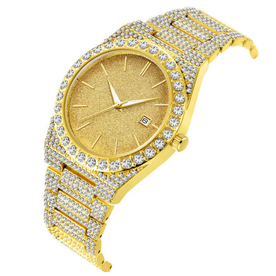 Reloj de Cuarzo para Hombre con Calendario y Diamantes - Image 4
