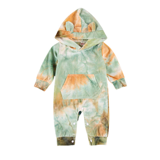 Jumpsuit Tie Dye con Capucha para Bebés y Niños - Image 7