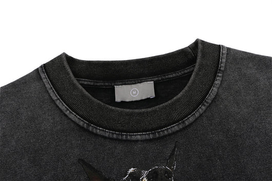 Camiseta Estampada Desgastada para Hombre - Image 8