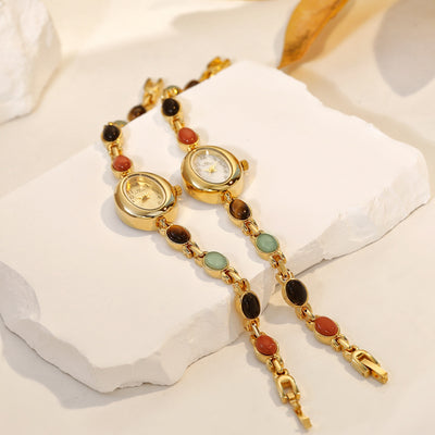 Pulsera de Jade Natural Multicolor Fu Lu Shou - Abundancia y Protección - Image 11