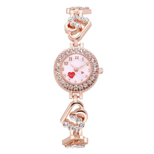 Reloj de Pulsera Dama con Diamante en Forma de Corazón y Esfera Pequeña - Image 3