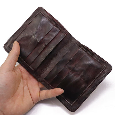 Billetera Vertical Minimalista en Cuero Genuino con Múltiples Compartimientos - Image 13