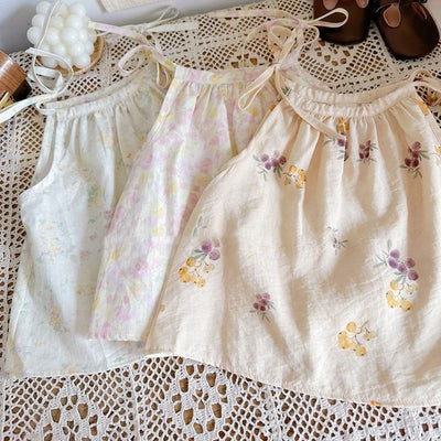 Blusa Estampada sin Mangas con Tirantes para Niña - Diseño Fresco de Verano - Image 9