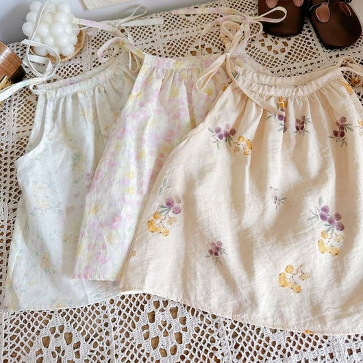 Blusa Estampada sin Mangas con Tirantes para Niña - Diseño Fresco de Verano - Image 9