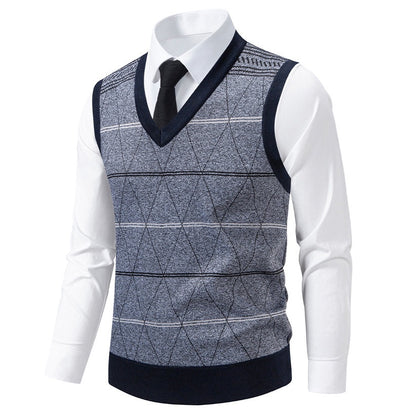 Chaleco Pullover Acolchado para Papá - Diseño Diamante Cálido - Image 12