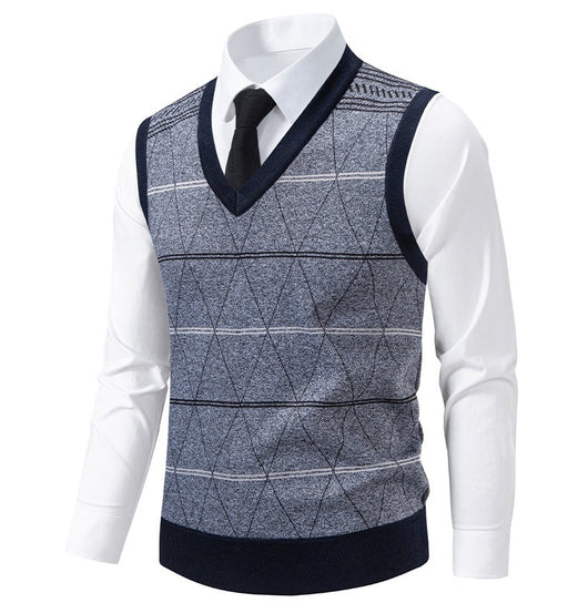 Chaleco Pullover Acolchado para Papá - Diseño Diamante Cálido - Image 12