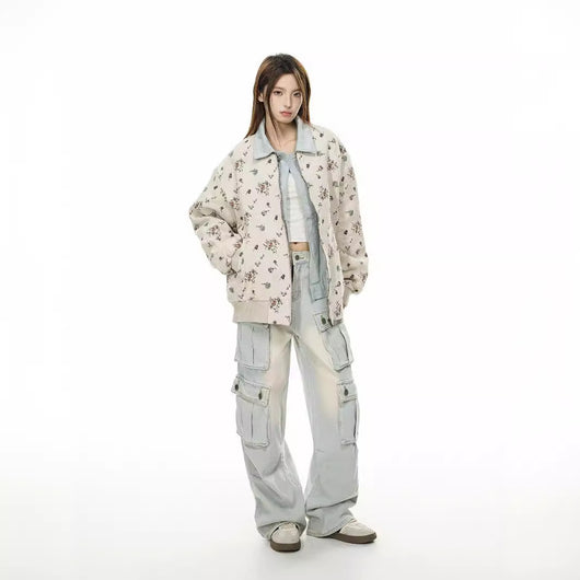 Chamarra Universitaria Unisex con Estampado 3D y Cuello Solapa - Estilo Casual Otoño - Image 4
