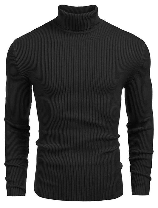 Suéter Slim Fit Cuello Alto para Hombre - Otoño e Invierno - Image 26