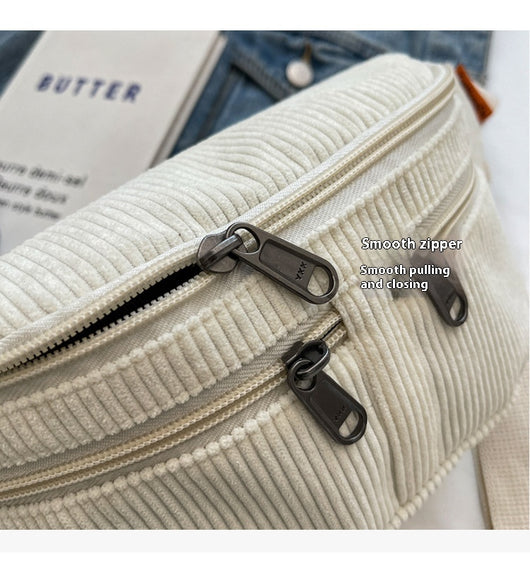 Bolsa Mensajera Deportiva de Lona Pana en Colores Sólidos - Image 12