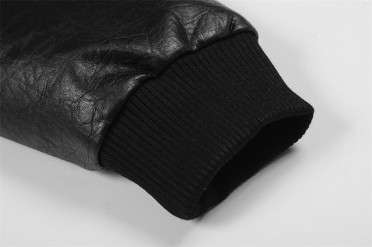 Chaqueta de Cuero Casual con Solapa - Diseño Liso y Versátil - Image 7