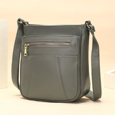 Bolso Mensajero de Cuero Genuino Primera Capa para Mamás Modernas - Image 10