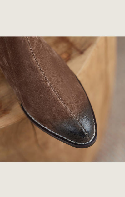 Zapatos de Tacón Medio con Cremallera Lateral y Punta Redonda para Mujer - Image 13
