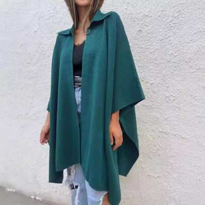 Abrigo Trench Suelto con Botón Único para Mujer - Image 3
