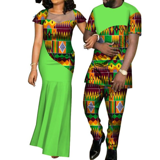 Conjunto de Traje a Juego en Algodón con Estampado Batik - Image 9
