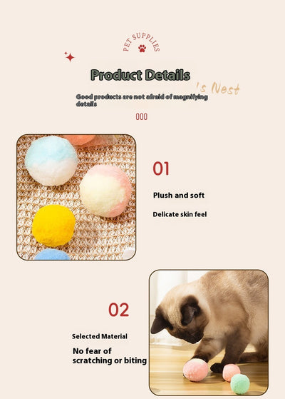 Pelota Silenciosa para Gatos - Alta Elasticidad y Colores Vibrantes - Image 8