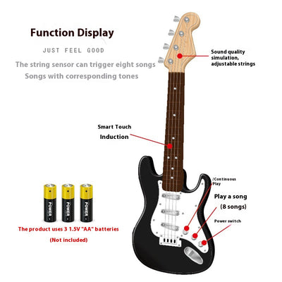 Guitarra Eléctrica de Juguete 4 Cuerdas para Niños Principiantes - Image 3