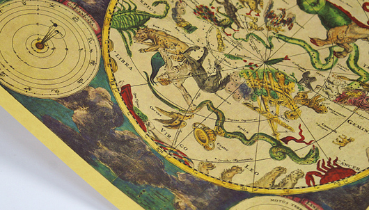 Mapa de Constelaciones Antiguas - Lámina Decorativa 12 Zodiacos en Papel Kraft - Image 7