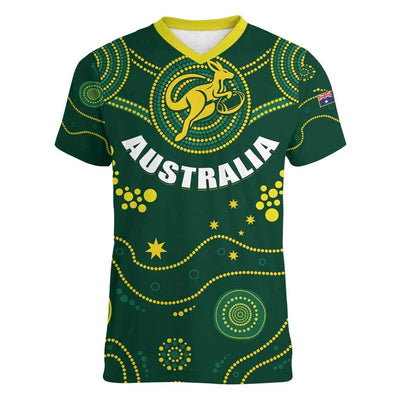Camiseta Deportiva Infantil con Patrón de Canguro Australiano - Cuello V - Image 12