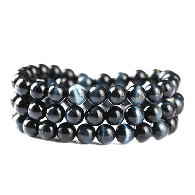Pulsera de Ojo de Tigre Azul Natural para Hombre y Mujer - Image 8