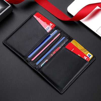 Billetera RFID de Cuero Genuino con Múltiples Compartimentos para Tarjetas - Image 22