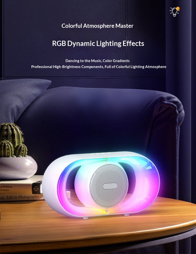 Lámpara Ambiental Portátil RGB con Parlante Bluetooth para Camping - Image 13