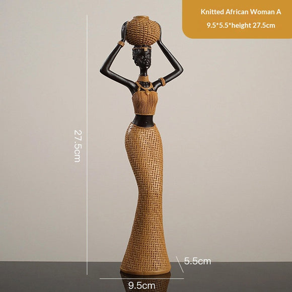 Pieza de Arte Africano Retro en Madera Maciza - Decoración del Hogar