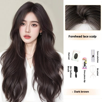 Peluca Larga Mujer Cabello Natural Liso Frente Encaje Completo Premium - Image 19