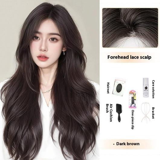 Peluca Larga Mujer Cabello Natural Liso Frente Encaje Completo Premium - Image 19