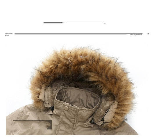 Abrigo de Invierno Hombre Cashmere Acolchado Algodón - Image 9