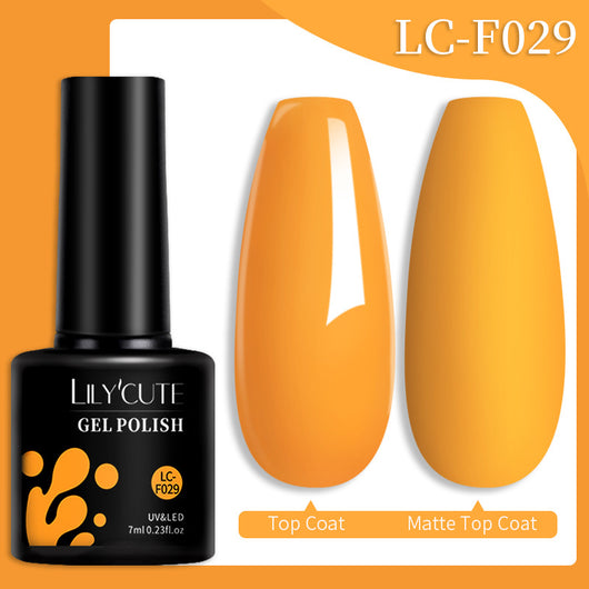 Set de Pegamento para Uñas con Brillo de Color Sólido - Image 64