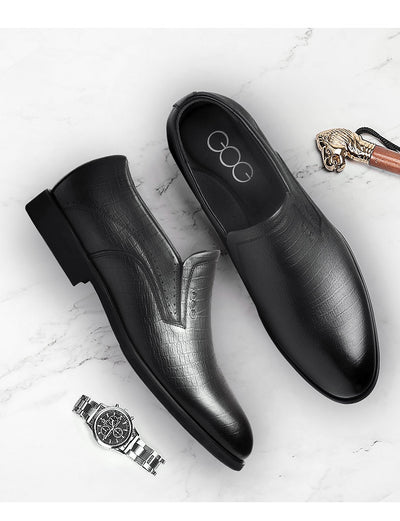 Zapatos de Cuero Ejecutivos con Plantilla Elevadora Invisible de 8cm - Image 8