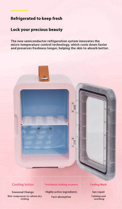 Minirefrigerador de Belleza Dual Temperatura con Puerta Transparente - Image 14